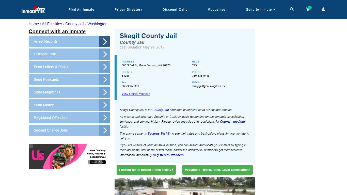 Skagit County Jail - Inmate Locator - Mount Vernon, WA